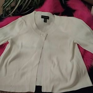 Cable Gauge one button nylon blend  Sweater M